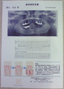 検査結果用紙